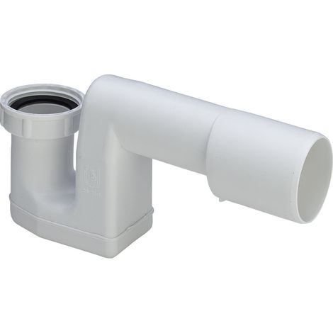 Piège à odeurs 6889 en plastique blanc G1 1/2 x DN40/50