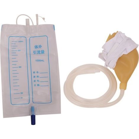 Urinauffangbehälter, KkvoGmle, Silikon, 1000 ml, gelb (1/5)