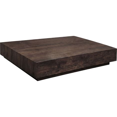 Table Basse Basse "York" 80cm Marron