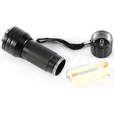 Lampe torche UV haute qualité à 21 LED, rétroéclairage violet en aluminium avec détection de lumière (1/5)
