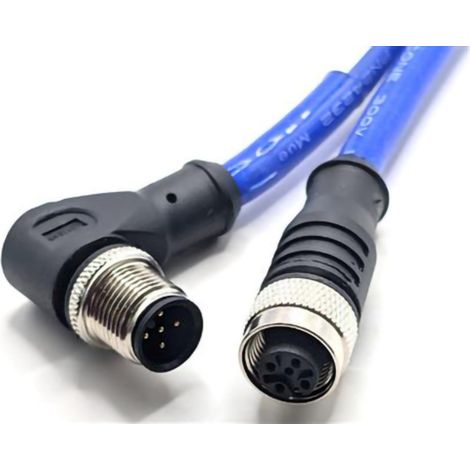 Mueller Electric C5BC82M005 Sensor-/Aktor-Steckverbinder M12 Stecker, gewinkelt, Buchse, gerade 5 m