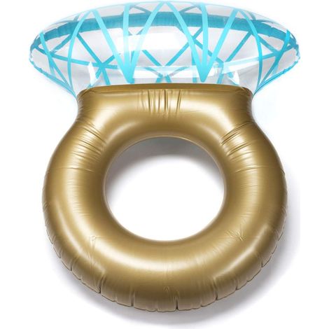 Anneau de natation gonflable en diamant , Bouée de natation comme île de bain romantique en diamant, PVC gonflable (1/5)
