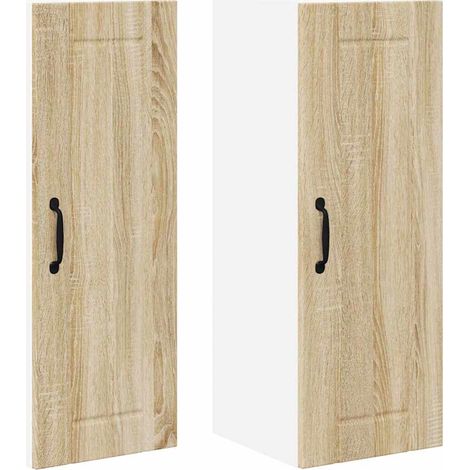 Meubles de Rangement,Armoire de cuisine 2 pcs Chêne Sonoma 30 x 31 x 80 cm CFW860465 (1/5)