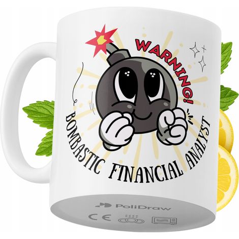 Lustige Kaffeetasse mit witzigem Textdesign für Finanzanalysten – ideal für Geburtstage, Namenstage und Feiertage. Hochwertige Tasse für besondere Anlässe im Büro oder Homeoffice. Farbe: Weiß, 330 ml. (1/5)