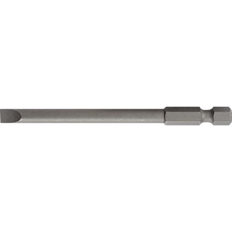 Embout pour vis à fente 65 mm longueur 89 mm 1/4 po. E63 épaisseur de lame 12 (Par 10) (1/3)