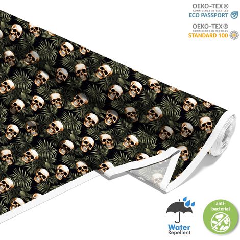 TESSUTI DECORATIVI PER ESTERNI OXFORD - Motivo Teschio I DX4185 (1/5)