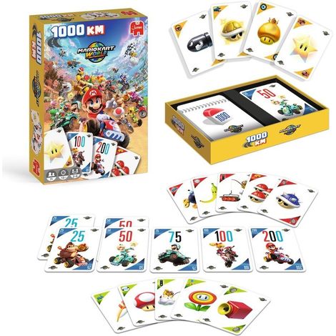 JUEGO DE CARTAS MARIO KART WORLD 1000KM