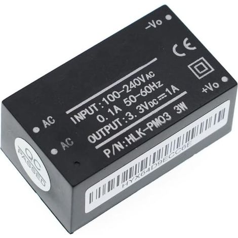 Hocheffizientes, isoliertes 220-V- bis 3,3-V-3-W-AC/DC-Netzteilmodul für Elektronikprojekte und industrielle Prototypen (1/4)