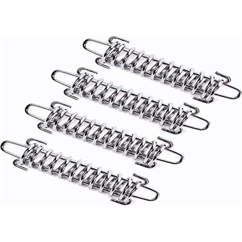 Ressort tendeur pour voile d'ombrage 10x3 cm en acier – crochet ressort pour tente et auvent () (1/4)
