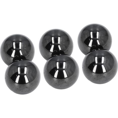 6 aimants ronds en ferrite 33 mm, boules magnétiques anti-stress pour adultes, décoration de bureau, noir (1/5)