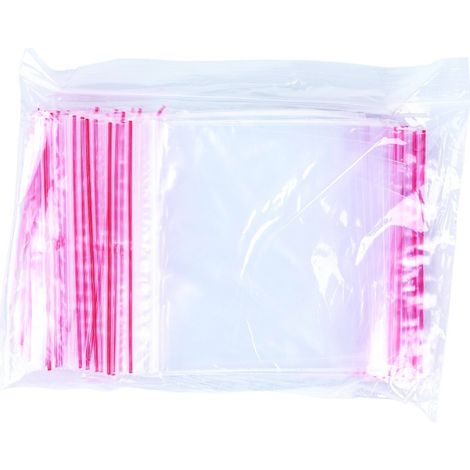 BÜROPRODUKTE Druckverschlussbeutel 100x100mm - 100 Stk., transparent, ideal zum Verpacken