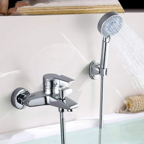 Robinet de baignoire encastré, ensemble de douche simple, mitigeur (1/2)