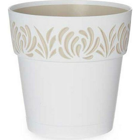 Vaso Gaia Redondo Ris. Agua Blanco 15 H 15 Stefanpl (1/2)