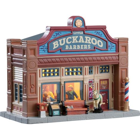 Lemax Little Buckaroo Barbershop - Barbiere del piccolo Buckaroo per villaggio di Natale (1/3)