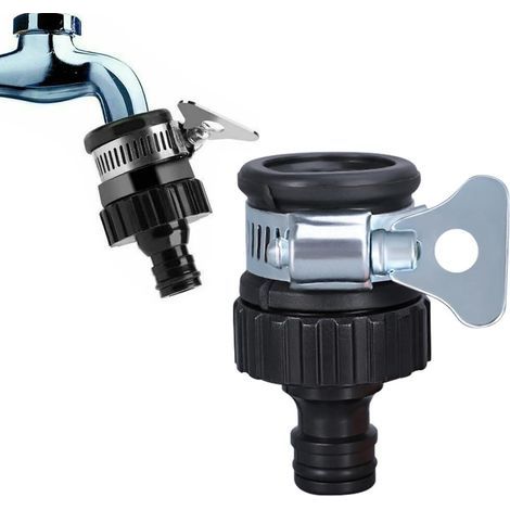 Gewindeloser Wasserhahnadapter, universeller Wasserhahnanschluss, verstellbarer Schnellanschluss (Durchmesser 13–24 mm), Anschlussadapter für Küchen- oder Außenwasserhähne (1/5)