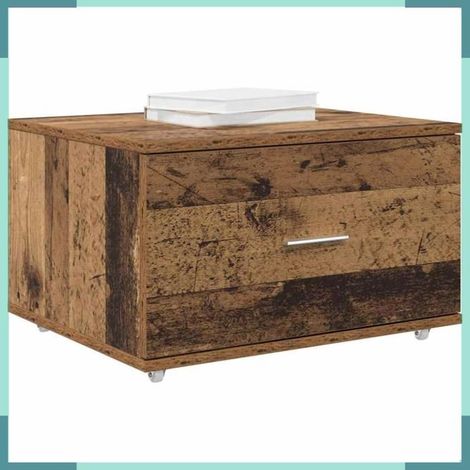 869312 Armoire à tiroirs avec roue Bois ancien 55 x 45 x 31 cm (1/5)