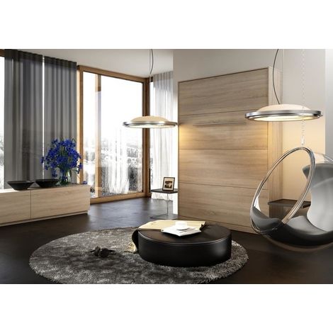 Lit escamotable DENEB vertical 120x200 cm en trois coloris - Couleur: Blanc mat