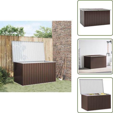 Cuscini da giardino - vidaXL Baule da Giardino Marrone 171x99x93 cm - Coperte da giardino