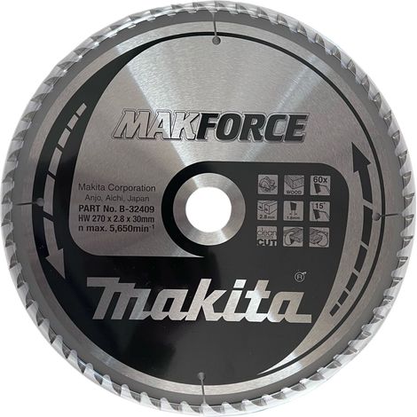 Makita B-32409 Lama Sega Circolare 270x30mm  60T