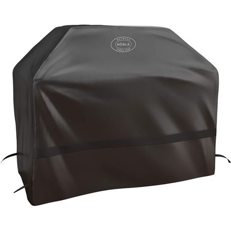 RÖSLE Copertura BBQ-Station MAGNUM G4/PRO G4, custodia protettiva di alta qualità in 100% poliestere, con pratica chiusura per il fissaggio, impermeabile (1/4)