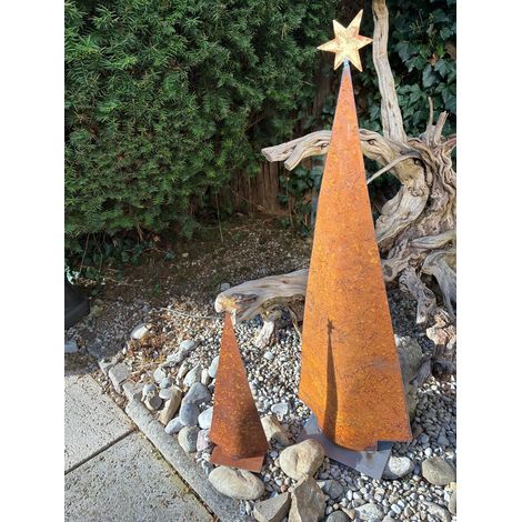 Rost Deko Tannenbaum-Set, 80cm und 40cm - festlicher Zauber für Ihr Zuhause (1/2)