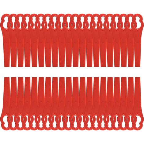 120 Lames Coupe Bordure, Plastique ABS 8,3cm, Pour Tondeuse Sans Fil, Jardin Pelouse (1/5)