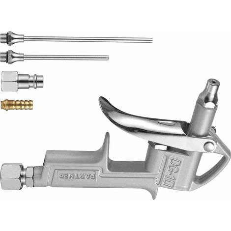 Pistolet à air comprimé miniature soufflette pneumatique nettoyeur de poussière avec 2 buses de rechange pour nettoyage moteur auto