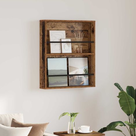 Magazinregal mit Regal Altholz 60 x 12 x 70 cm Holzwerkstoff