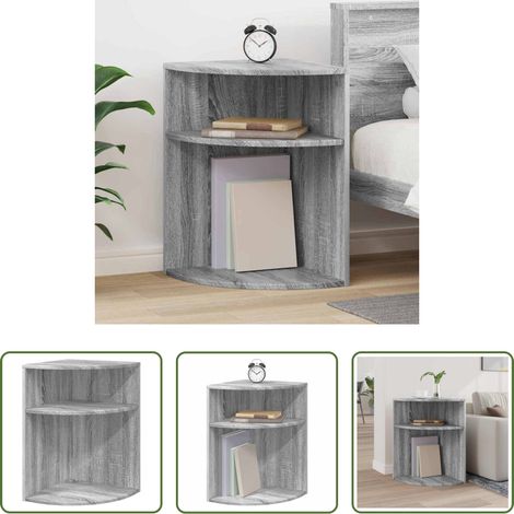 Stauraum - Beistelltisch Graues Sonoma 39,7 x 39,7 x 60 cm Holzwerkstoff (1/5)
