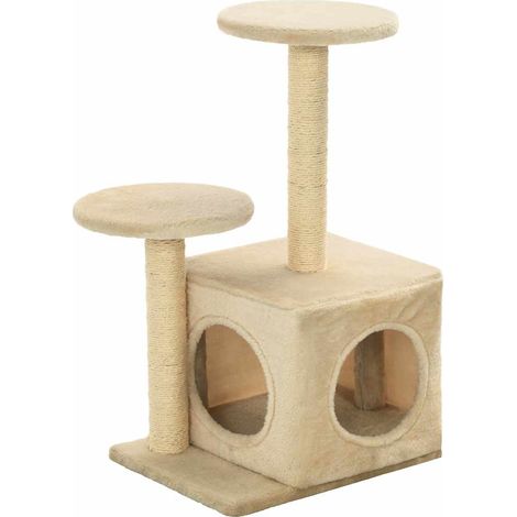 Maison Exclusive - Škrabadlo pro kočky sisalové sloupky 60 cm béžové (1/5)