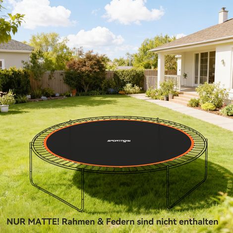 SPORTNOW Trampolin-Matte, Runde Sprungplane, Polypropylen, Orange