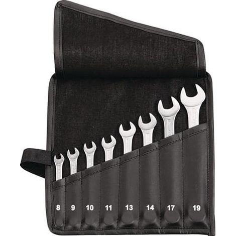 TECWERK Ringmaulschlüsselsatz 22-tlg.SW 6-36mm Form A CV-Stahl in Rolltasche TECWERK (1/3)