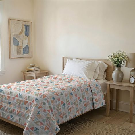 Couvre-lit matelassé d’été en Microfibre Douce imprimée – Couette Printemps-été mi-Saison – Different, Simple 160x240 cm (1/5)