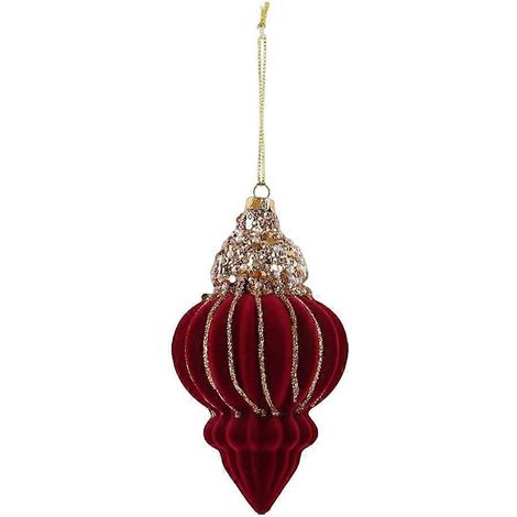 Christmas Tree Ornament - Red Bow Hanging Decor for Festive Holiday Displays (1/5)