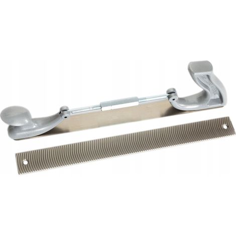 rabot de ferblantier, rabot à étamer + râpe à étamer semi-circulaire à gros grain (1/5)