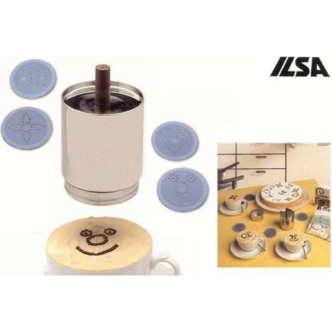 Ilsa decoratore caffè - decospargi in acciaio inox 18/10 qualità professionale.