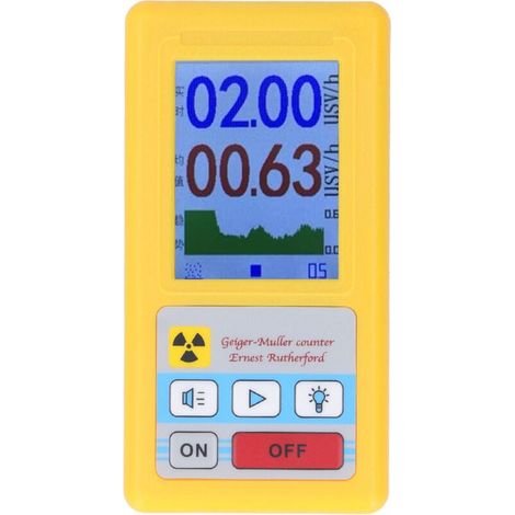 Détecteur de rayonnement nucléaire, compteur Geiger Numérique LCD Détecteur de rayonnement électromagnétique, testeur de données Ray, compteur de rayonnement nucléaire professionnel de haute précision (1/4)