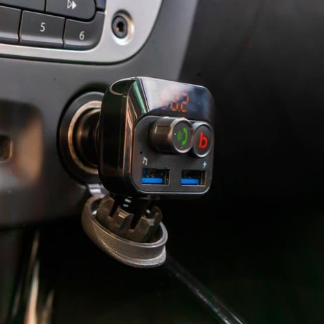 Émetteur FM - Bluetooth 5.0 - Fréquence 87,5 À 108,0 Mhz - Pour Voiture - Micro SD Et Double Usb - 1 Pièce (1/4)