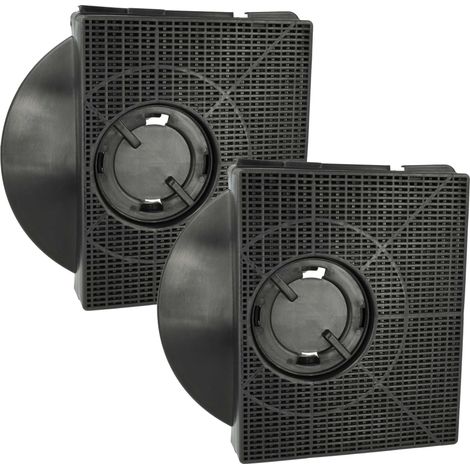vhbw 2x filtro a carboni attivi compatibile con Elica ELIBLOC 9 ST GR A/60, ELIBLOC 9 LX SILVER F/80 cappe aspiranti - 21,3 x 20,7 x 4,1 cm