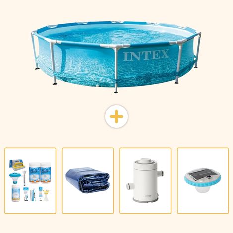 Intex Piscine Tubulaire Ronde - 305x76 cm - 5-pièces S54 (1/5)