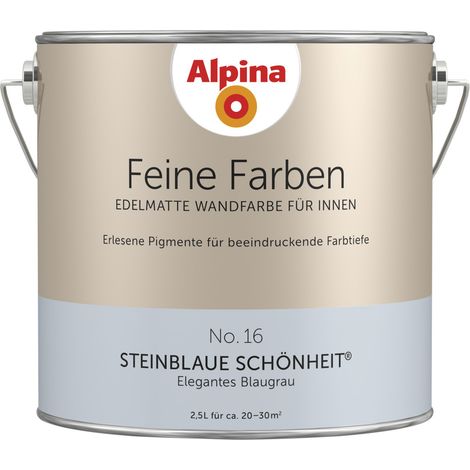 Alpina Feine Farbe No 16 2,5 l Elegantes Blaugrau Steinblaue Schönheit