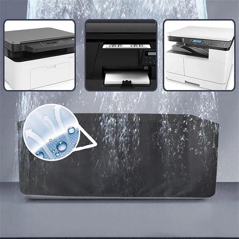 Lot de 2 housses anti-poussière pour imprimanteprotection imperméable en tissu pour imprimante 3D HP OfficeJet Pro 8600 (noire). (1/5)