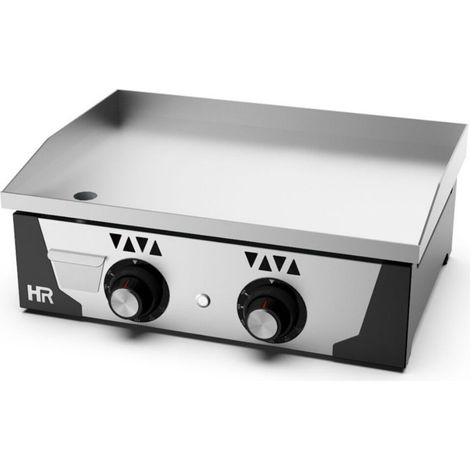 Plancha gaz 15 mm - Revêtement chrome - HR Fainca