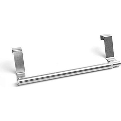 Porte-serviettes télescopique en acier inoxydable, sans perçage, à fixation murale ou sur pied. (1/4)