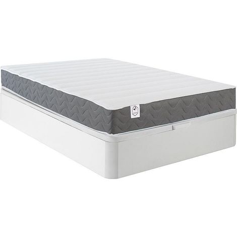 Set 120x200cm rete vano Bianco + mater. memory foam HD e Tessuto 3D traspirante sp. 18cm  - HEAVEN di DREAMEA