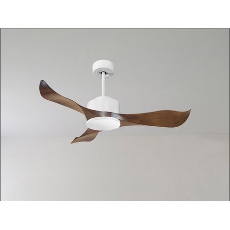 Tenerife Ring - Super destratificateur et ventilateur DC 132 cm Laiton pales bois clair sans Lumière 25 à 35 m² (1/5)