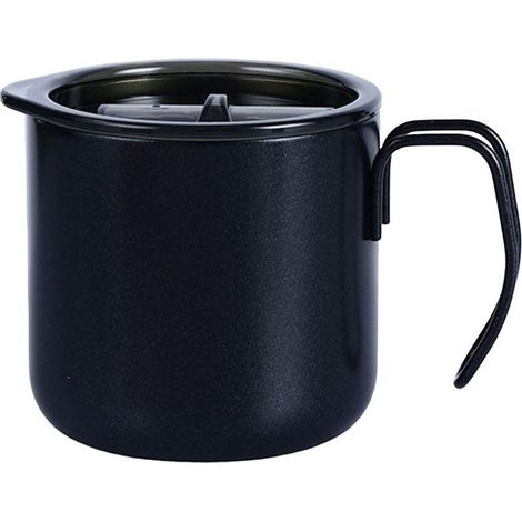 Tasse à café isotherme 320 ml en acier inoxydable à double paroi, idéale pour les voyages (noire). (1/5)