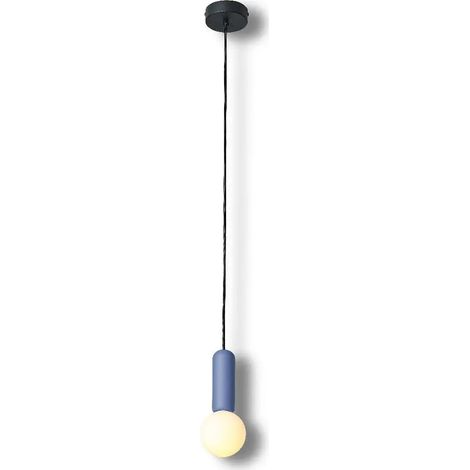 [GEBRAUCHT] B-Ware Osram Pendelleuchte Hängelampe Decor Conrete Mic Beton Glaskugel Blau G9 Led