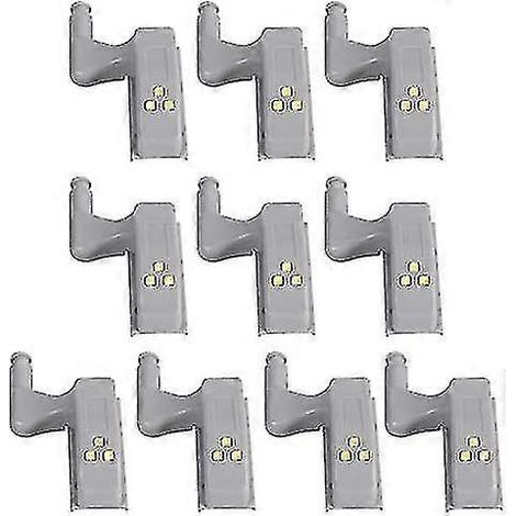 Ensemble de 10 lampes LED universelles pour placard, armoire, penderie et veilleuse de cuisine avec capteur de mouvement. (1/5)