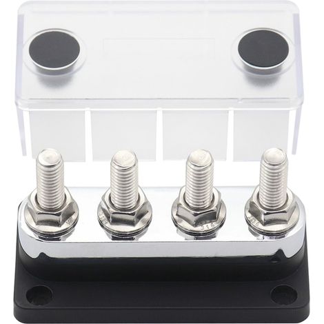 600A 4 x 3/8" Stromverteilerblock, 48V DC-Sammelschienenkasten (1/4)